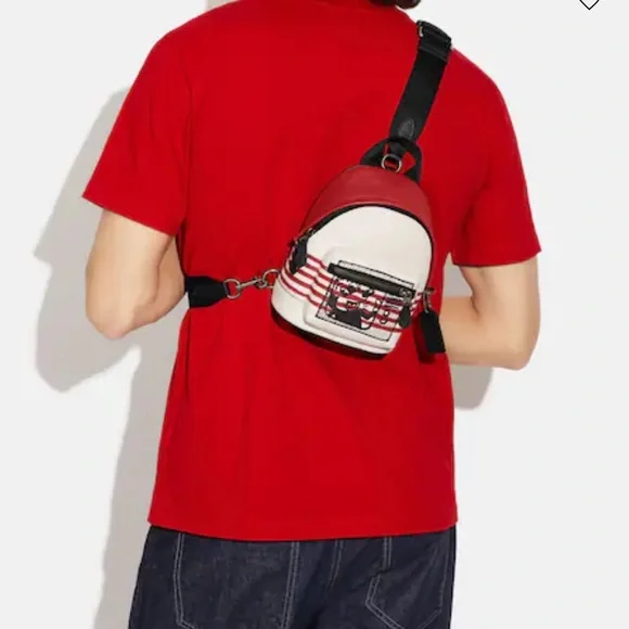 Coach Disney Mickey Mouse X Keith Haring Small West Backpack Crossbody - Picture 5 of 16